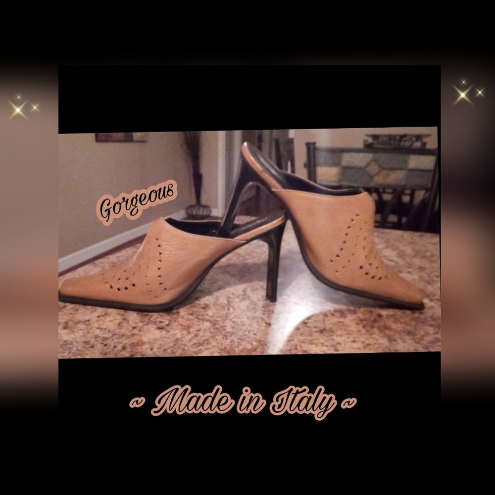 Michelle K Genuine Italian  Leather heels